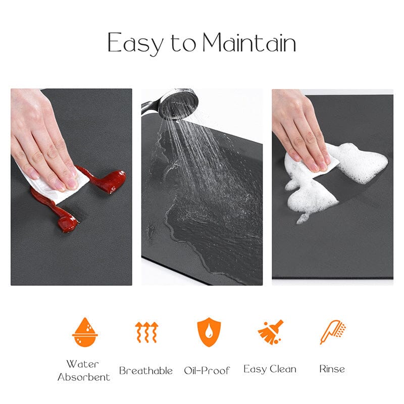 Ultra-Absorbent Kitchen Draining Mat