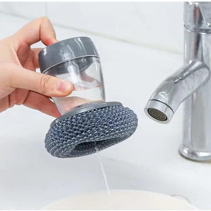 🔥Kitchen Soap Press Dispensing Palm Brush