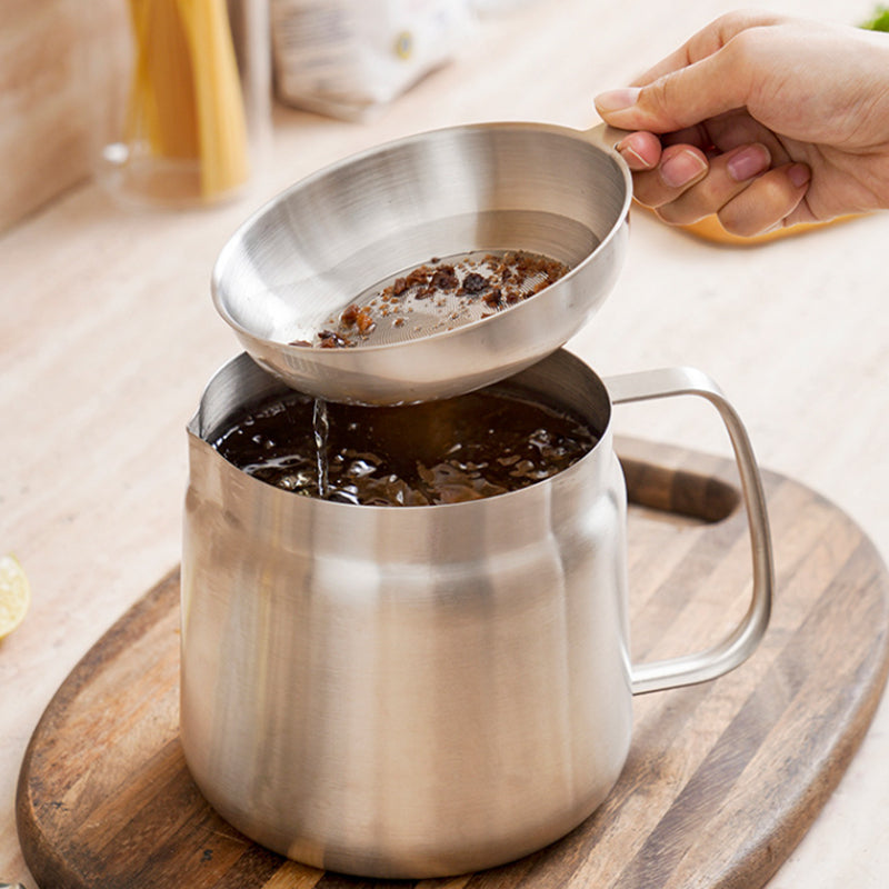 2 In 1 Oil Strainer Pot