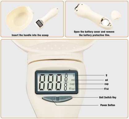 Digital Food Scale with Measuring Scoop