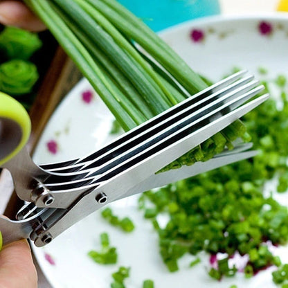 5 Blade Kitchen Salad Scissors