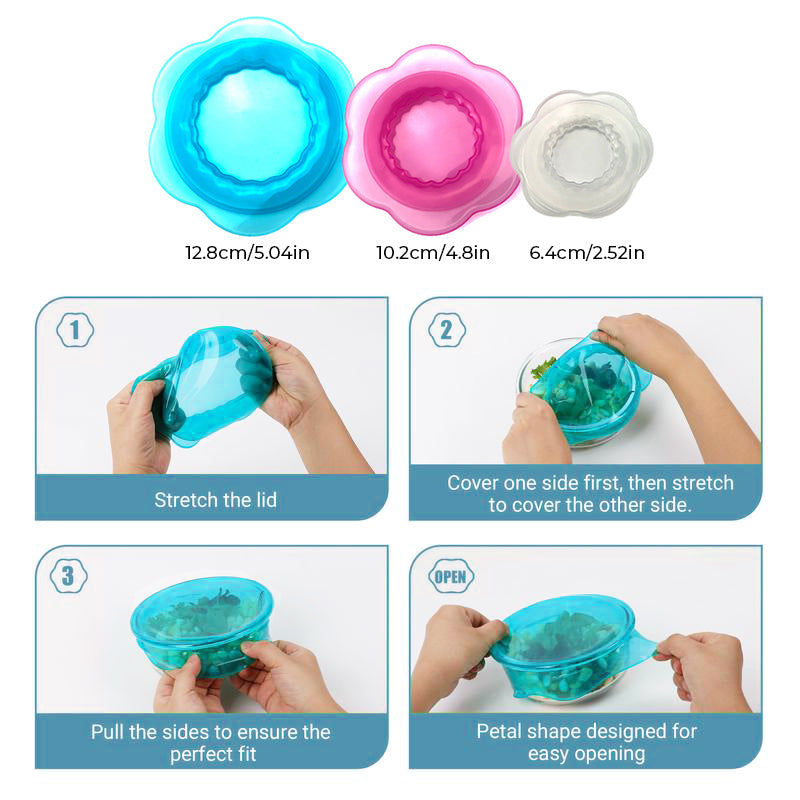 Kitchen Silicone Stretchy Crisper Lid