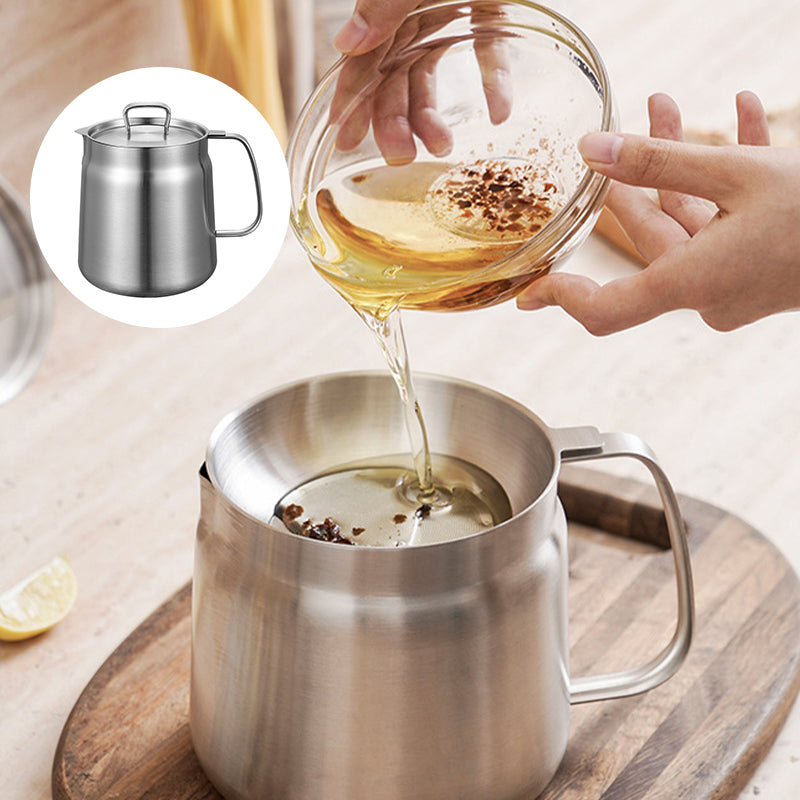 2 In 1 Oil Strainer Pot