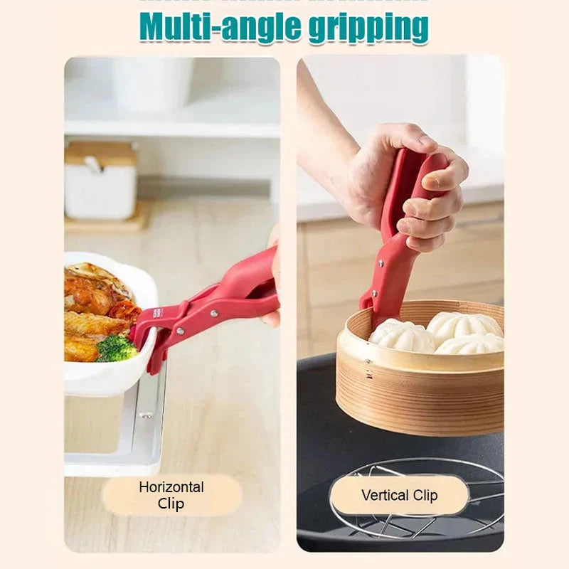 Versatile Anti-Scald Bowl Holder Clip for Kitchen Use