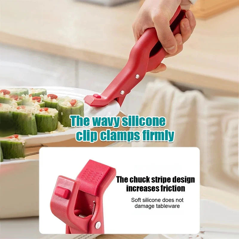 Versatile Anti-Scald Bowl Holder Clip for Kitchen Use