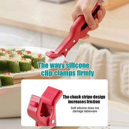 Versatile Anti-Scald Bowl Holder Clip for Kitchen Use