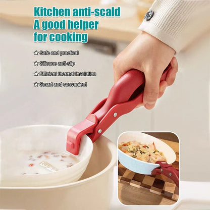 Versatile Anti-Scald Bowl Holder Clip for Kitchen Use